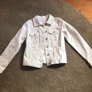 White jean jacket